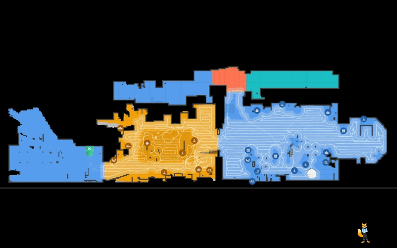 Die strukturierte Lasernavigation des Roborock S8 MaxV Ultra ist zu sehen.